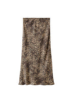 Gonna satinata leopardata
