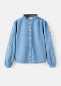 Blouse Fabiola Bleu Moyen - Fille