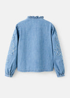 Blouse Fabiola Bleu Moyen - Fille
