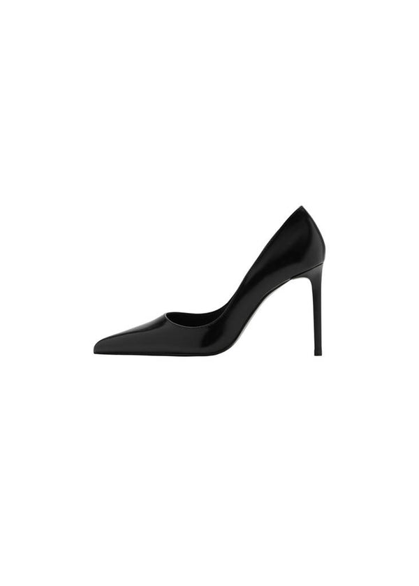 Spitse Leren Schoenen Met Hak