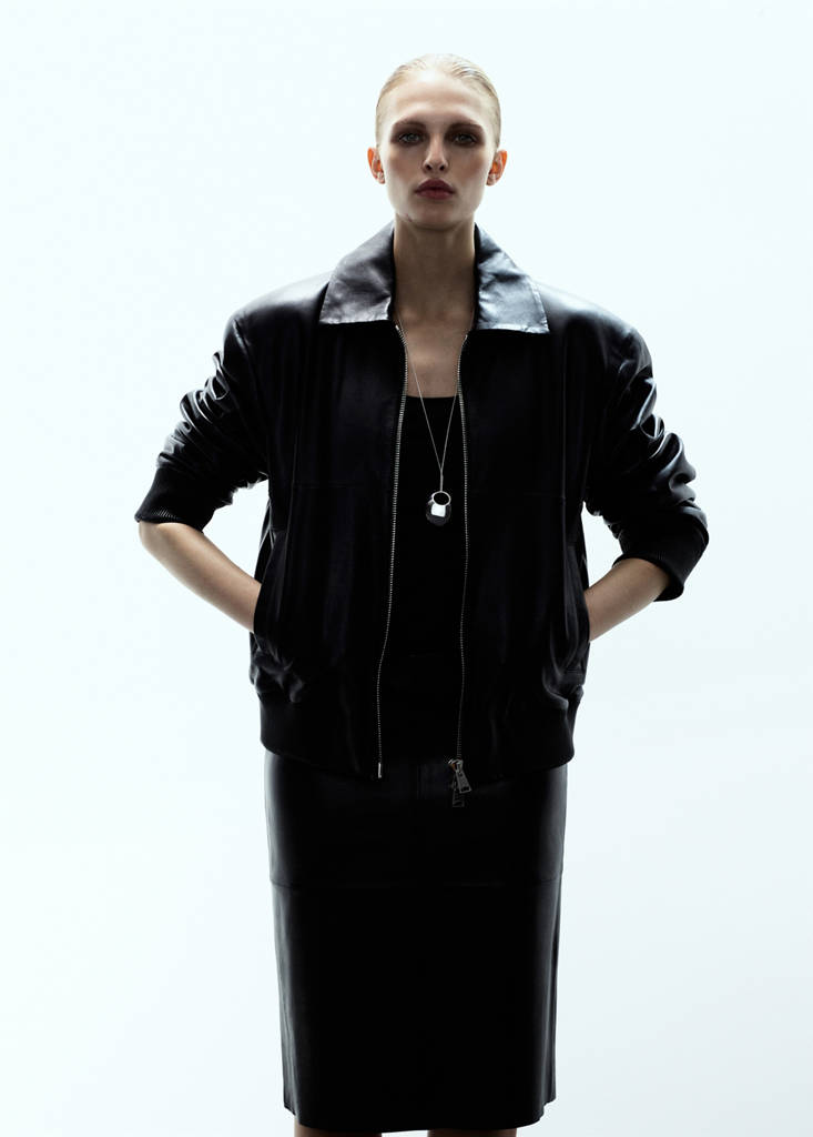 Leather Bomber Jacket