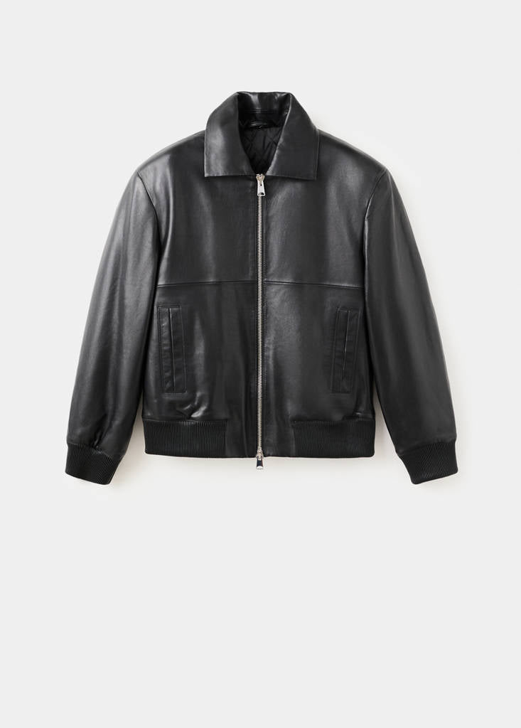 Leather Bomber Jacket