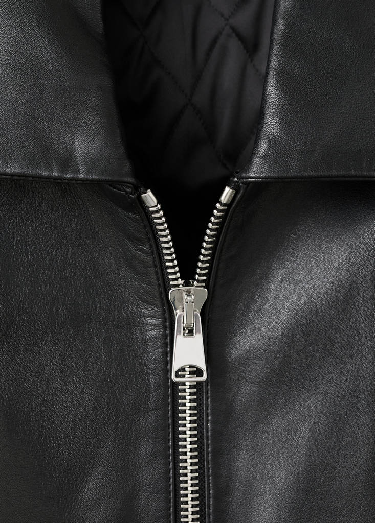 Leather Bomber Jacket
