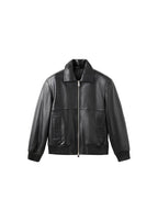 Leather Bomber Jacket