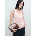 Blouse Drapée Détail Fleurs