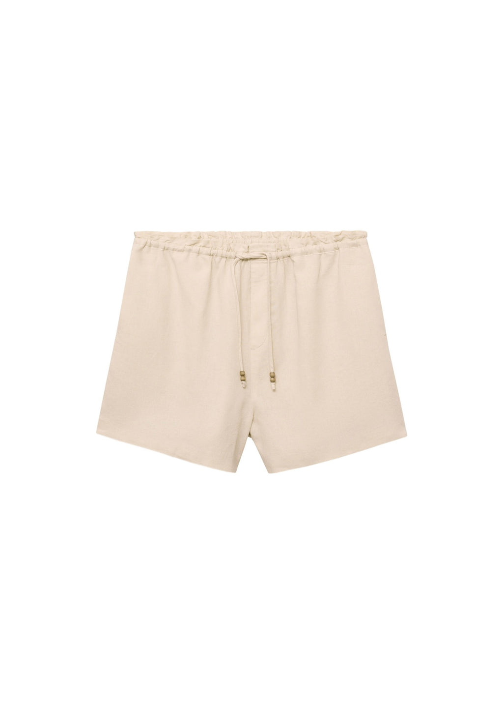 Short Droit Lin Avec Cordon