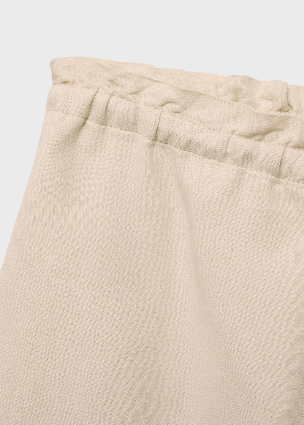 Short Droit Lin Avec Cordon