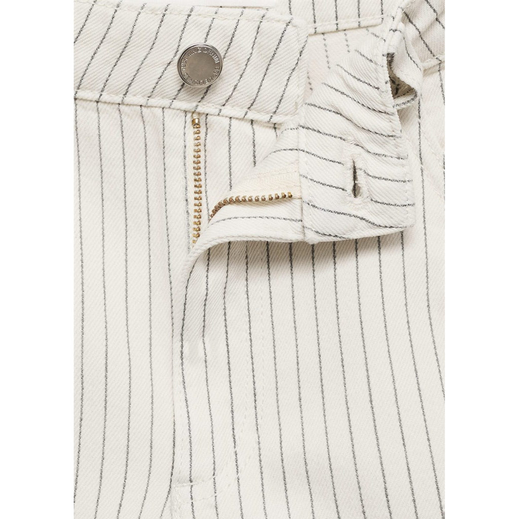 Bermuda En Jean Droit Taille Haute