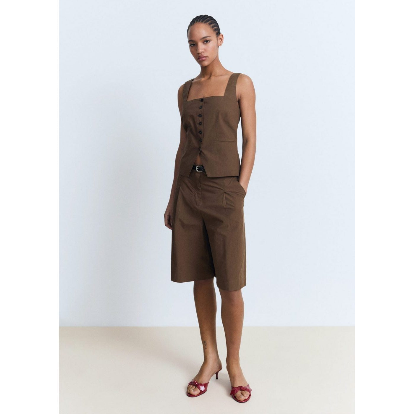 Gilet De Costume Coton