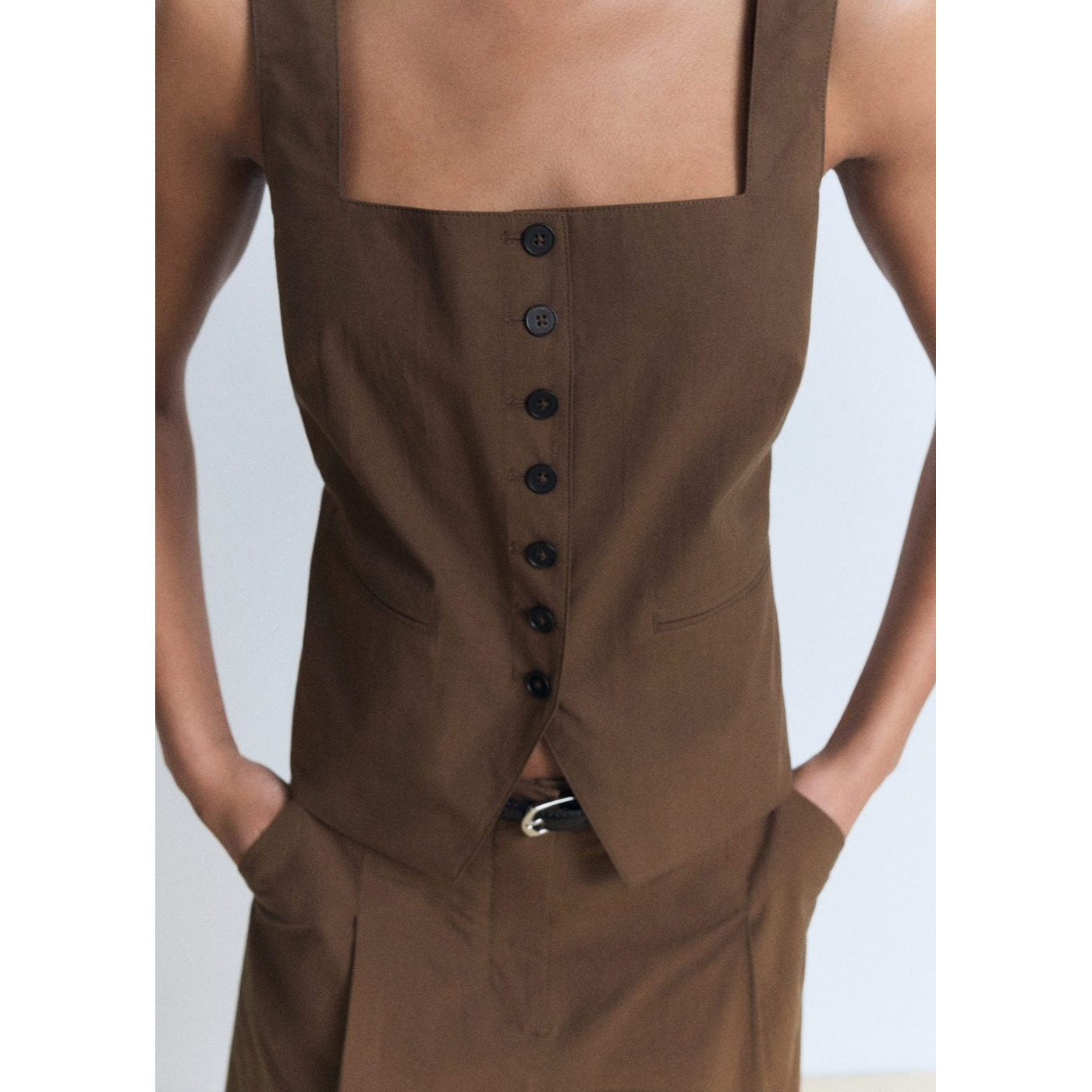 Gilet De Costume Coton