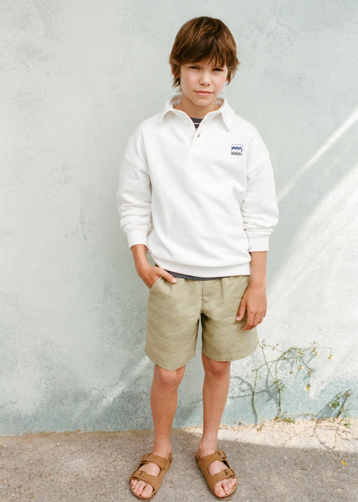 Sweat Ocean Blanc Cassé - Garçon