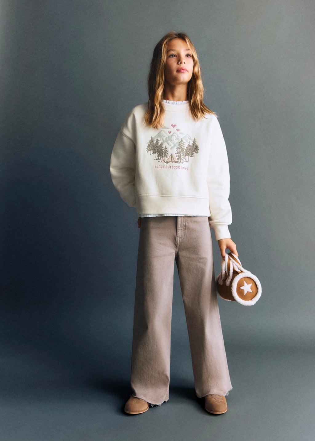 Seamless Medium Brown Jeans - Girl
