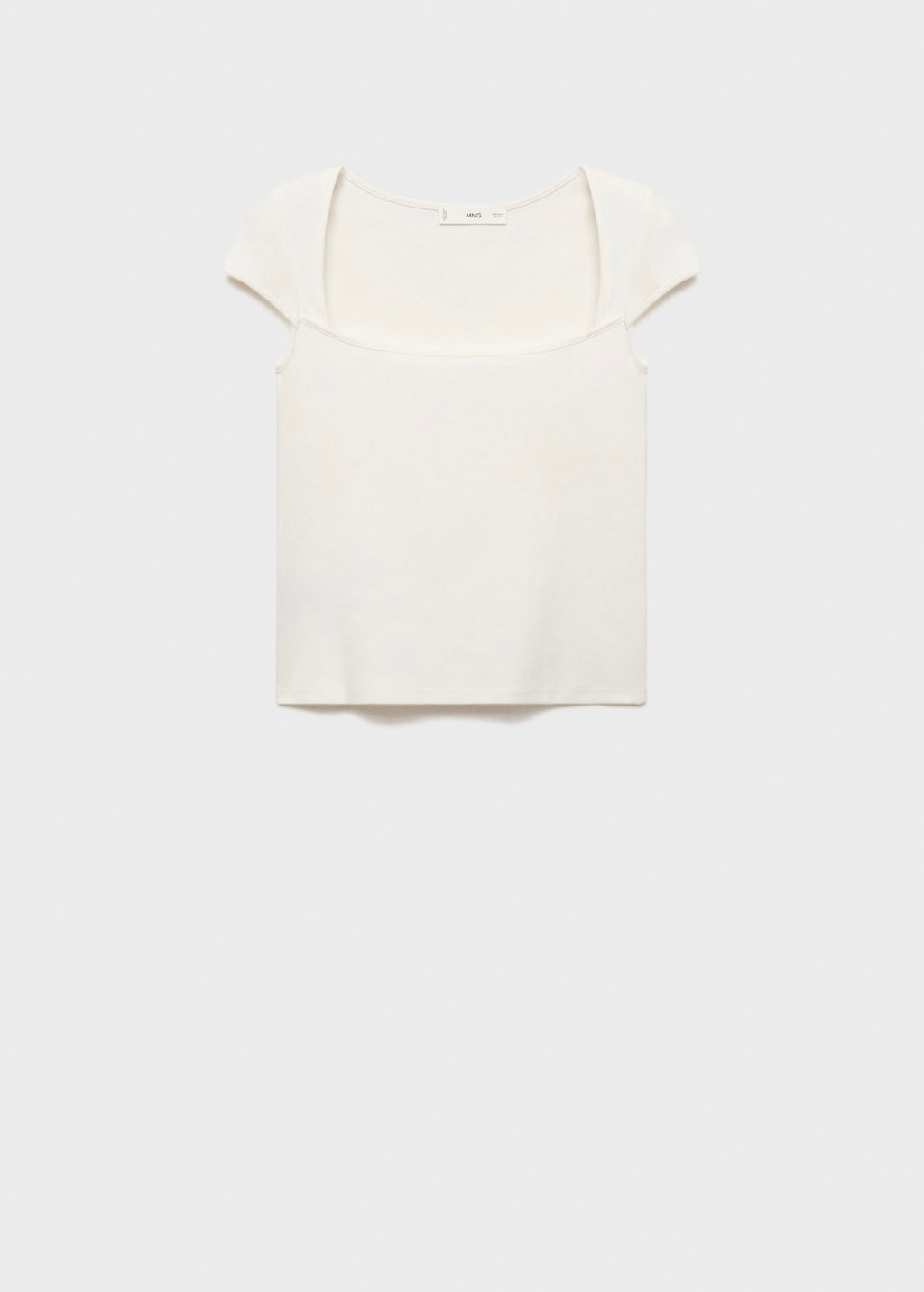 T-Shirt En Coton Décolleté Plongeant