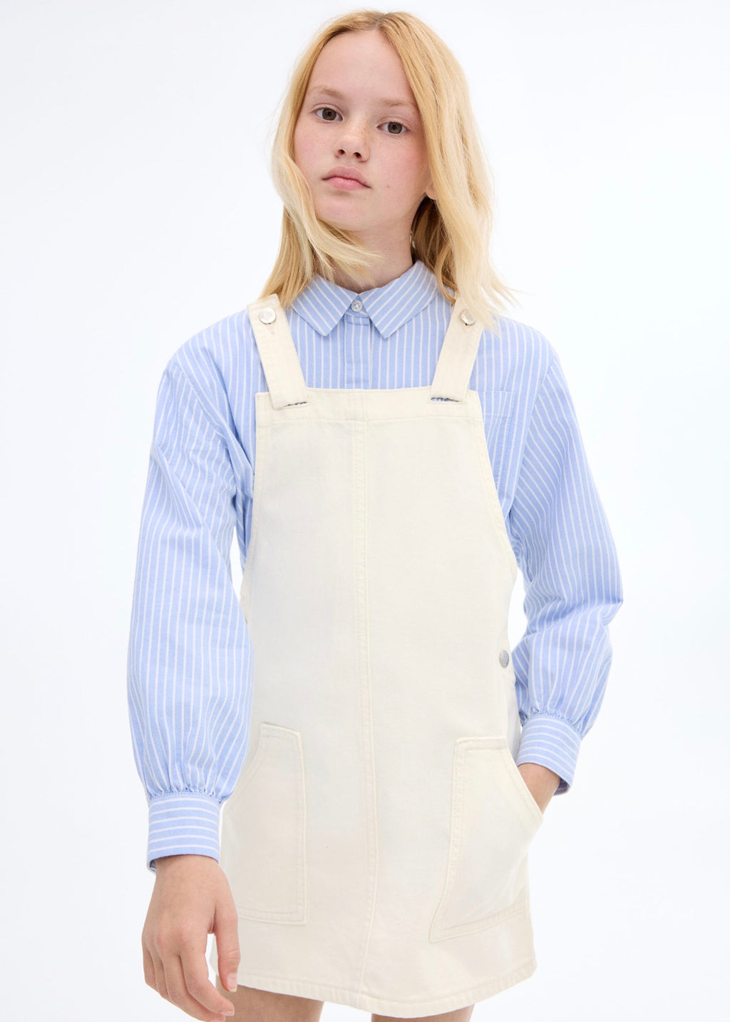 Robe Chasuble Harper Écru - Fille