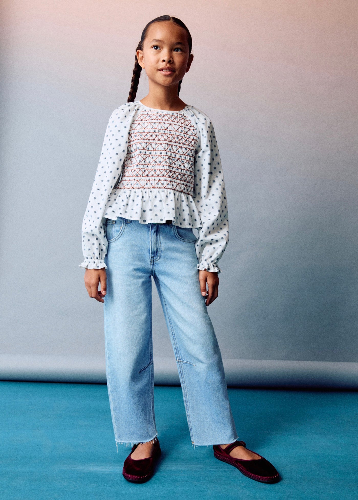 Blouse Silvana Écru - Fille