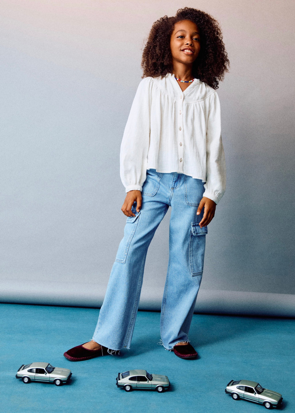 Alba Ecru Shirt - Girl