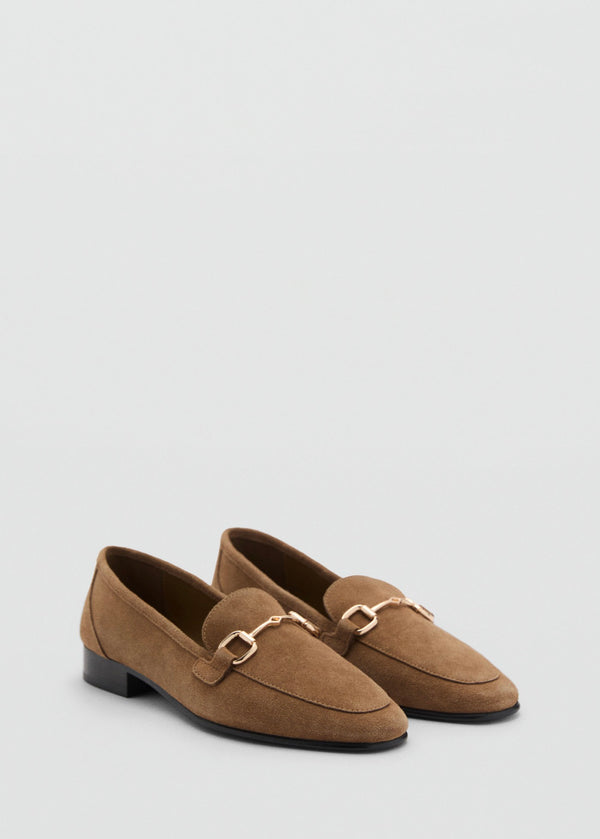 Mocassins En Daim À Boucle