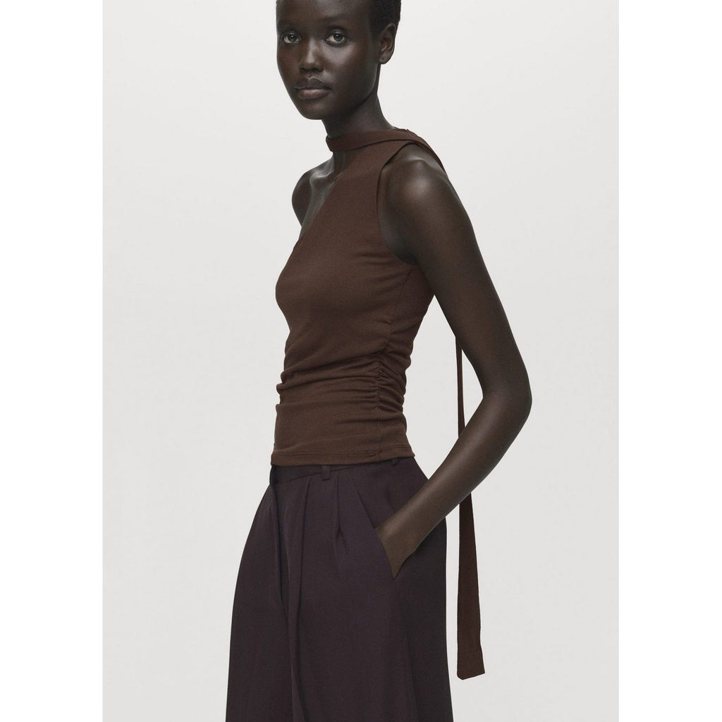 Bufanda superior asimétrica