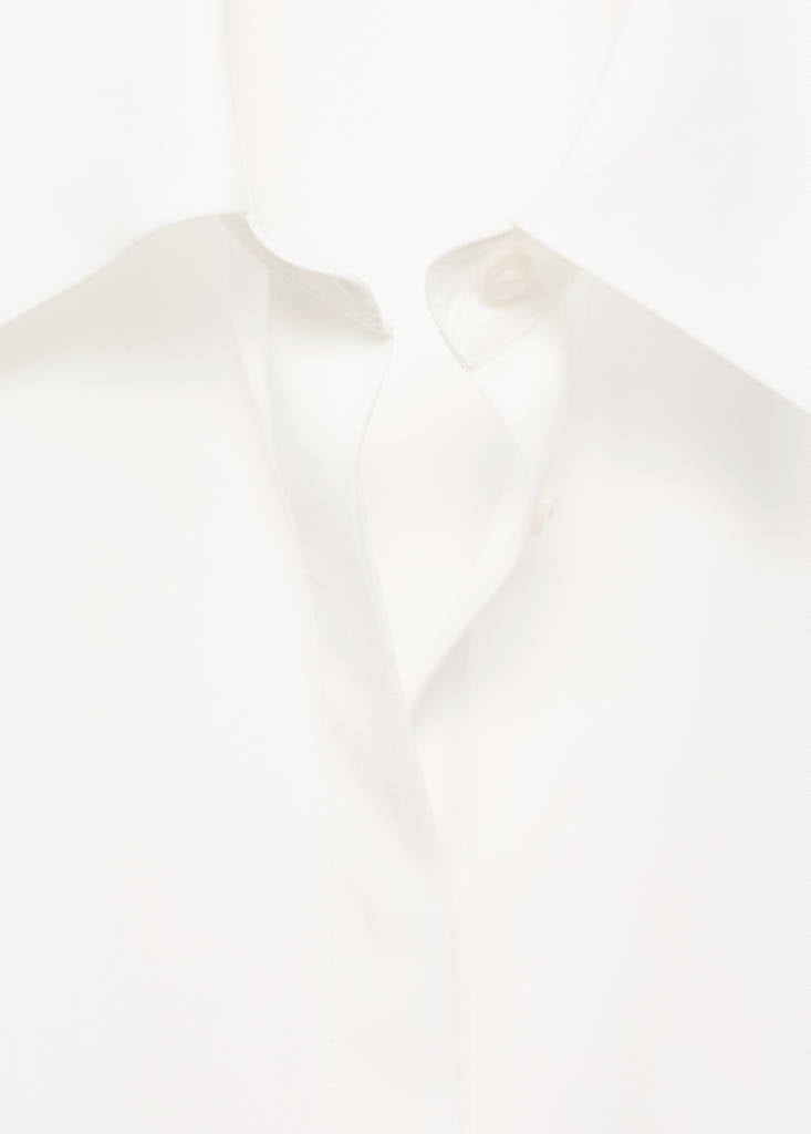Camicia in lyocell con bottoni nascosti
