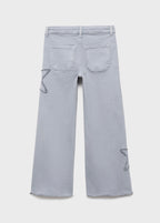 Patch Blue Trousers - Girl