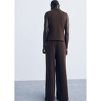 Pantalones rectos con cintura elástica