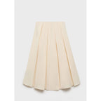 Pleated Midi-Skirt