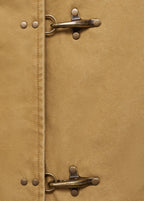 Parka oversize con colletto a contrasto
