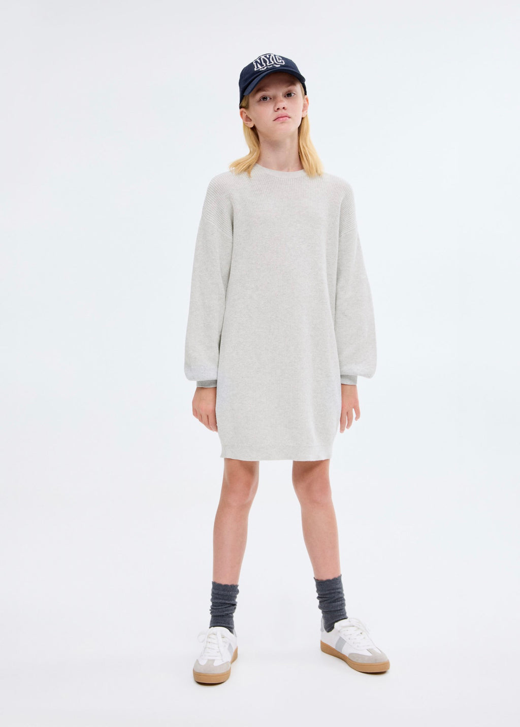 Robe Saski Gris Clair Chiné - Fille