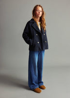 Jean Belted Bleu Marine - Fille