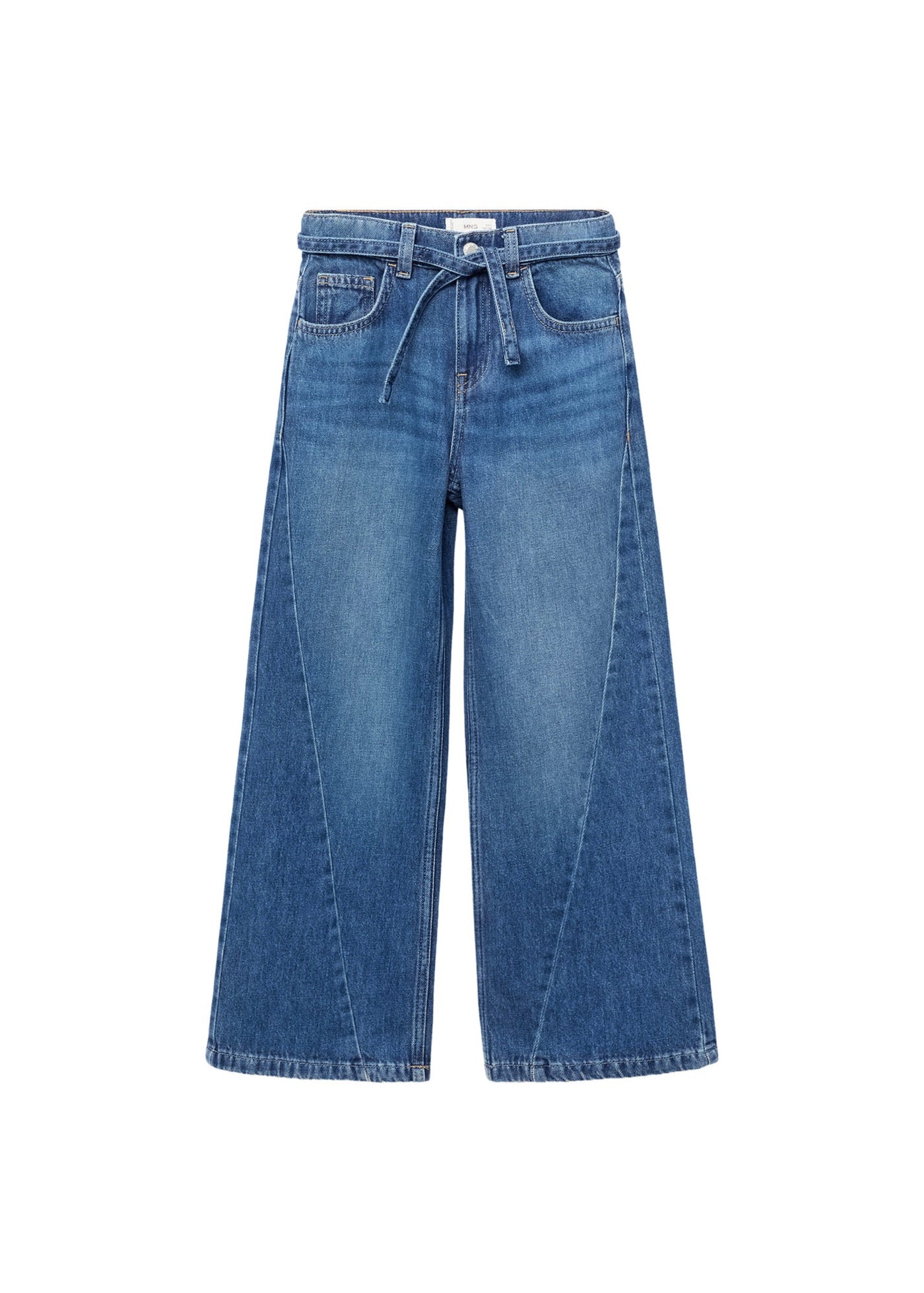 Jean Belted Bleu Marine - Fille