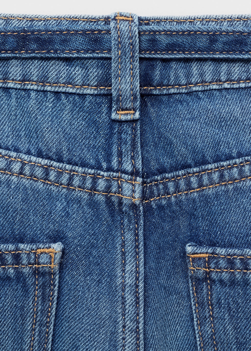 Jean Belted Bleu Marine - Fille
