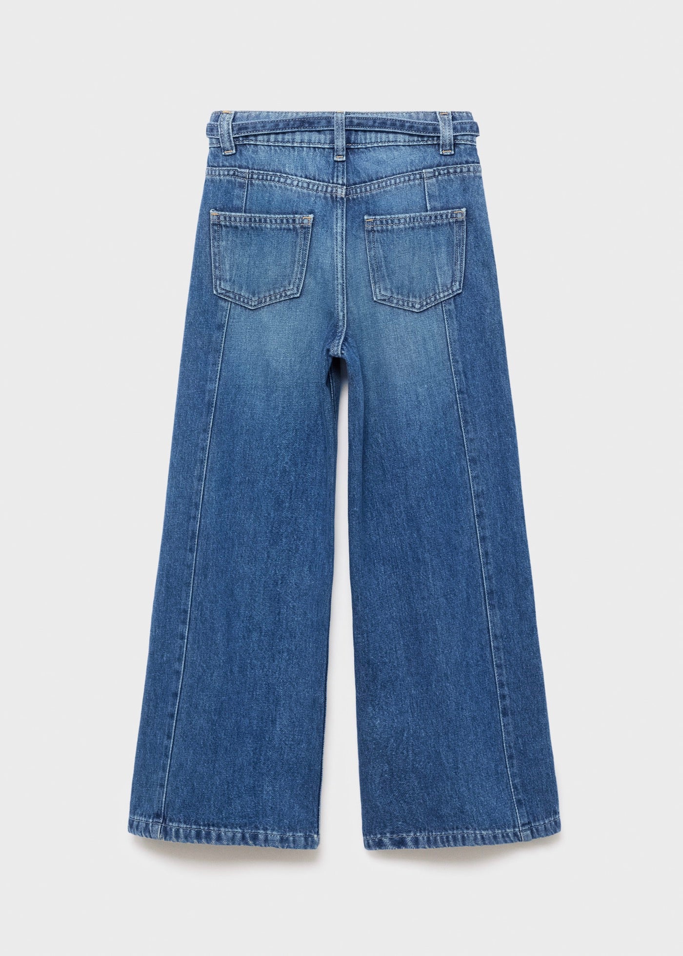 Jean Belted Bleu Marine - Fille