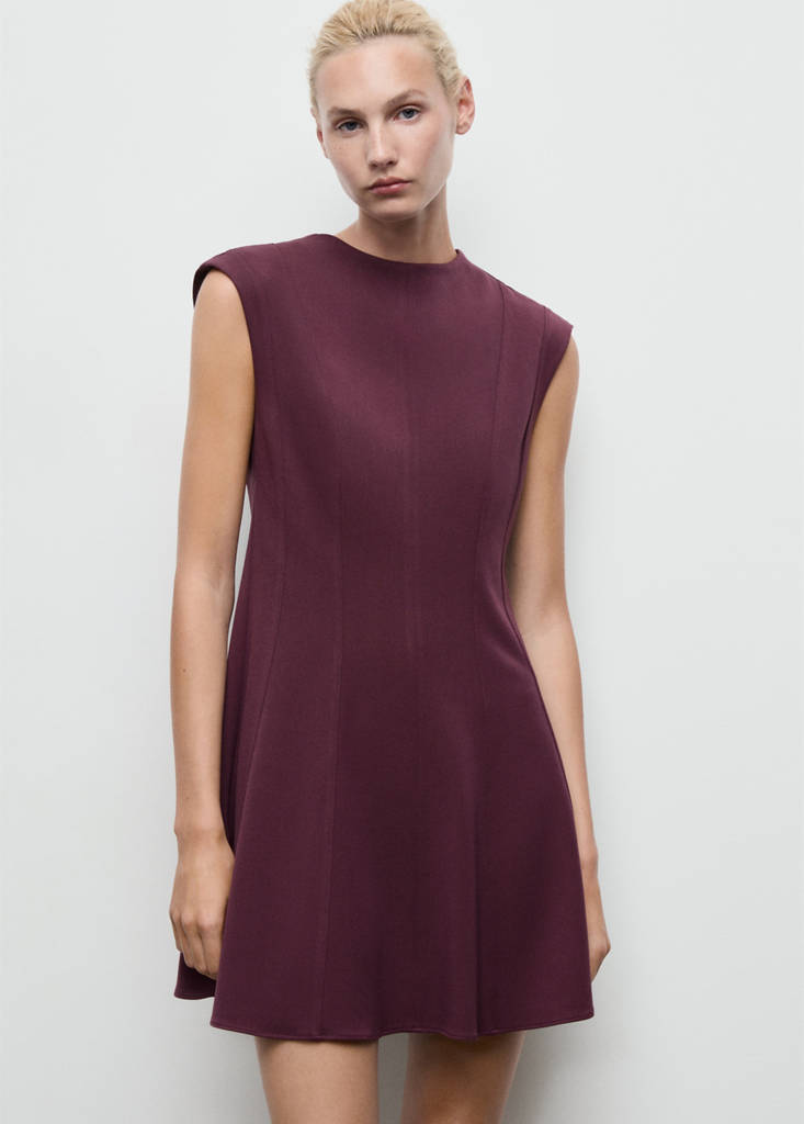 Flared Dress with Seam Detail