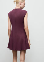 Flared Dress with Seam Detail