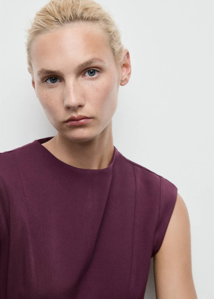 Flared Dress with Seam Detail