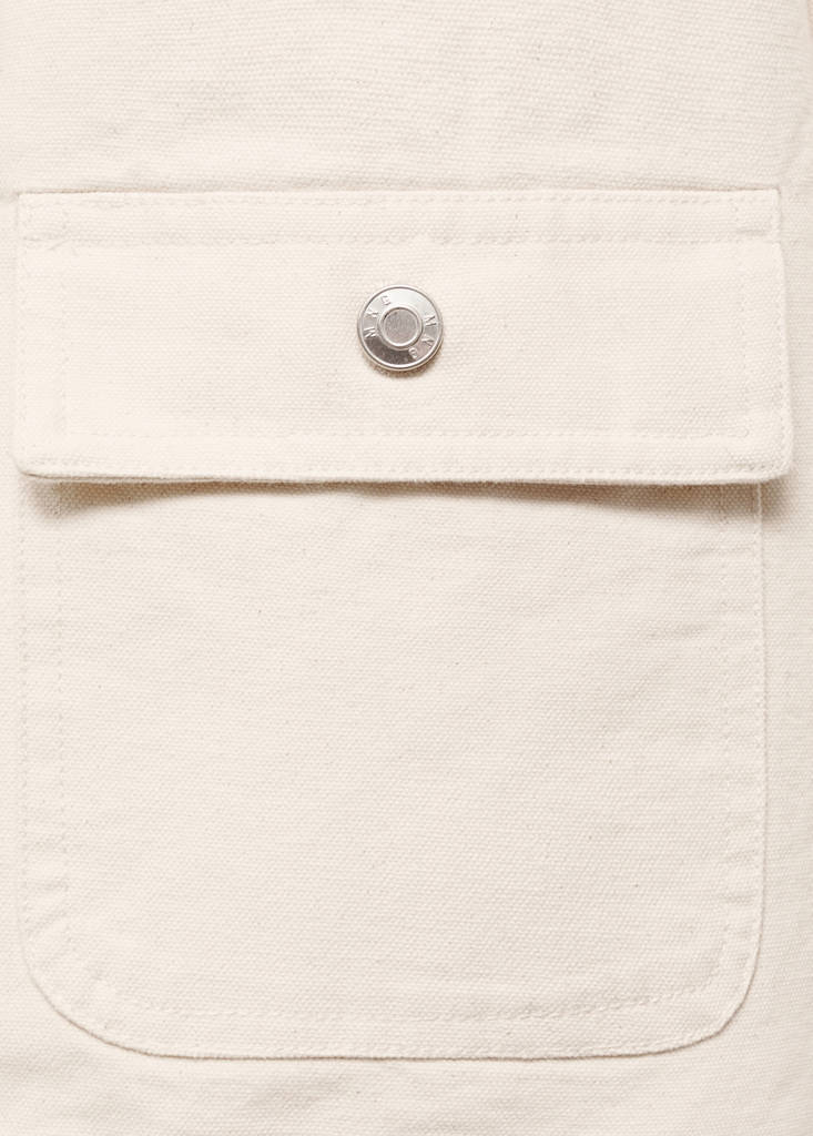 Parka in jeans con colletto in velluto a coste
