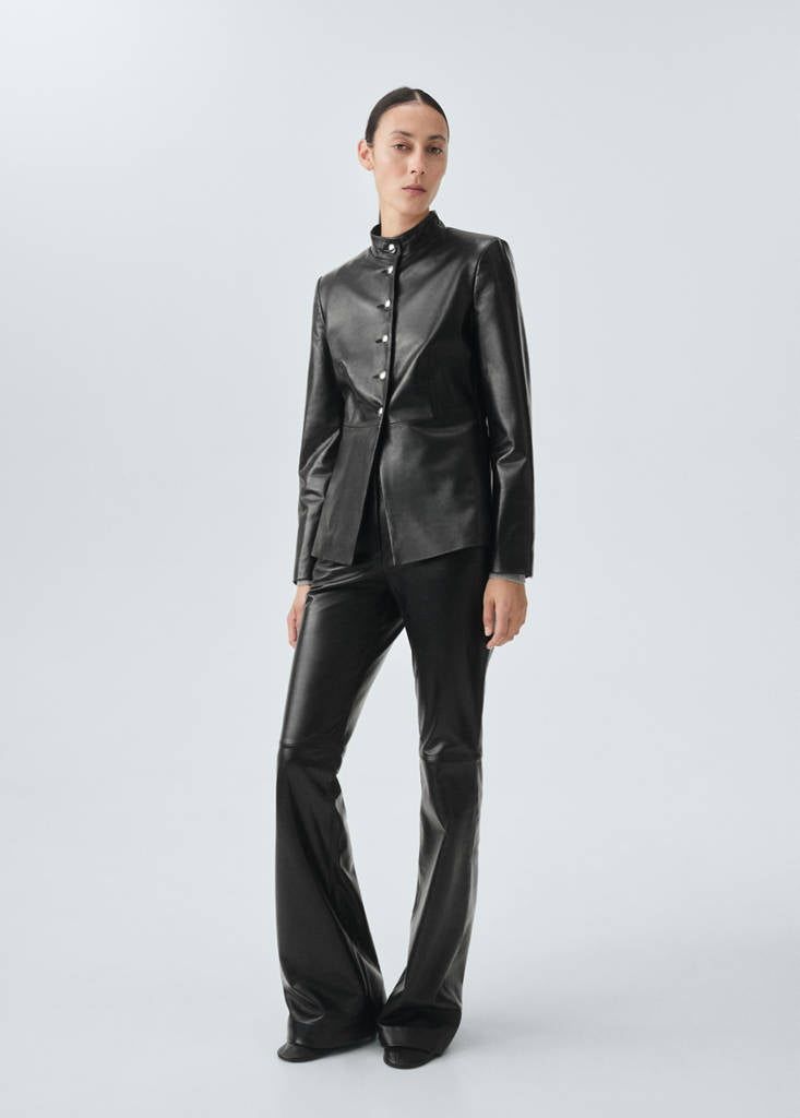 Pantaloni svasati 100 % pelle