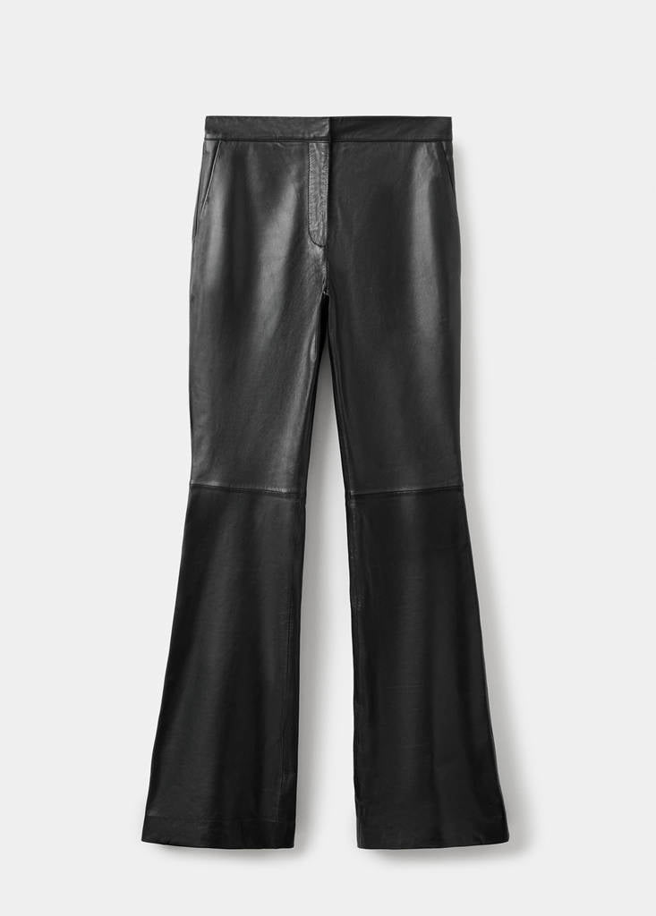 Pantaloni svasati 100 % pelle