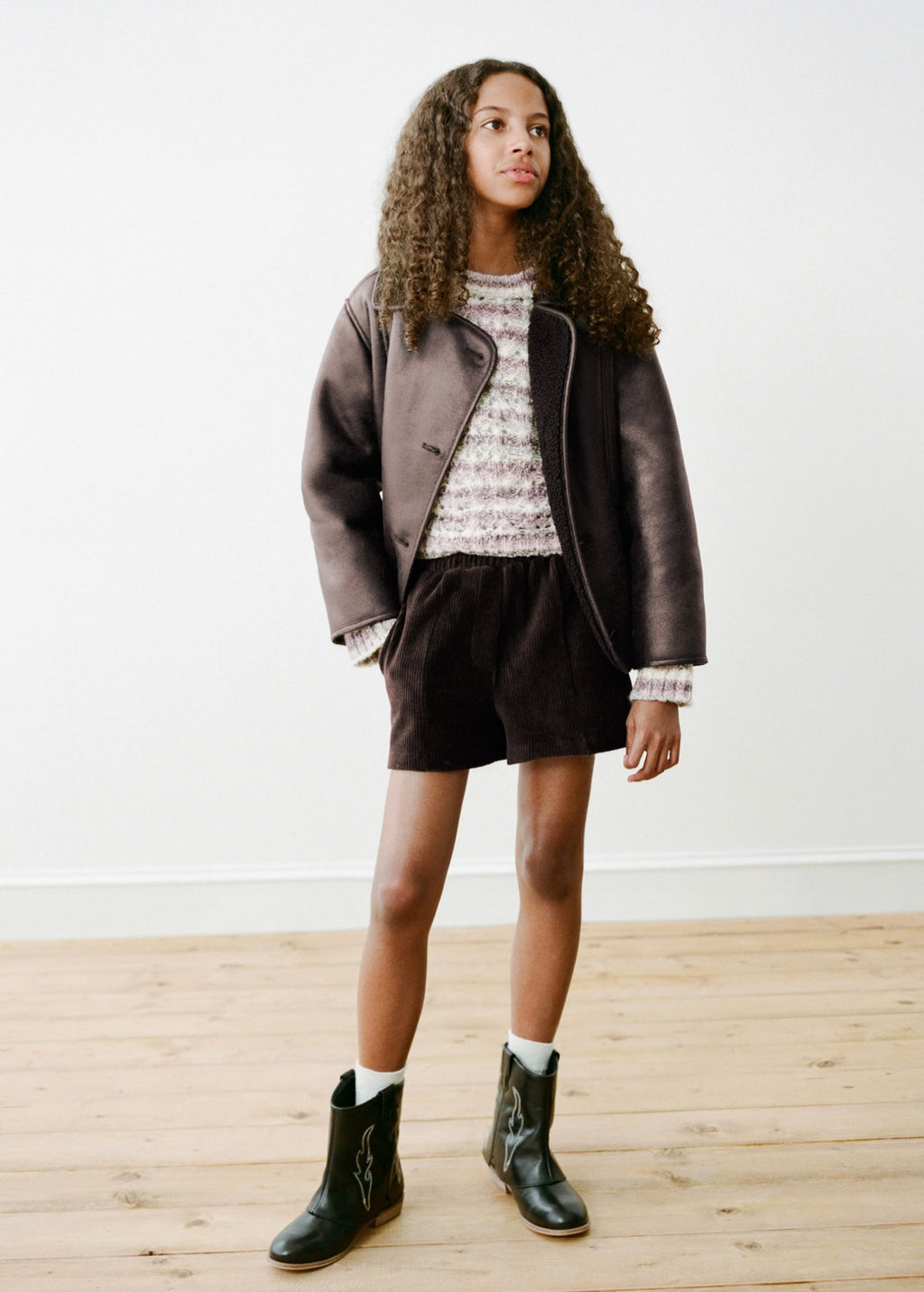 Short Annie Chocolat - Fille
