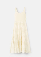 Robe Combinée Broderie À Fleurs