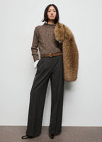 Pantalon À Carreaux À Pinces