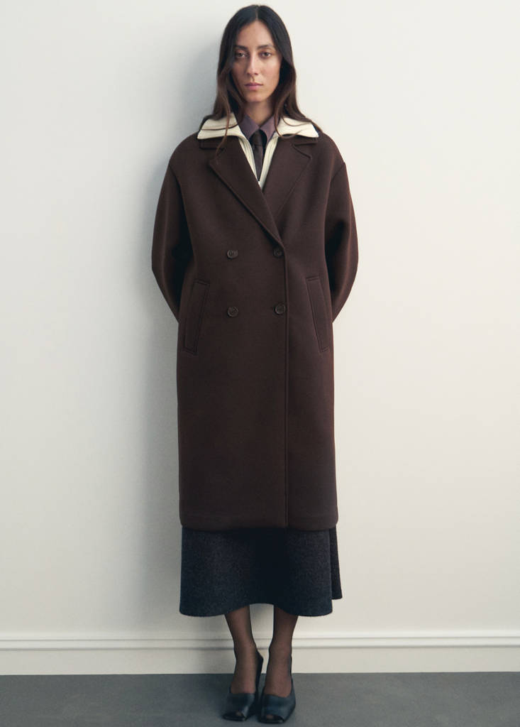 Cappotto lungo combinato