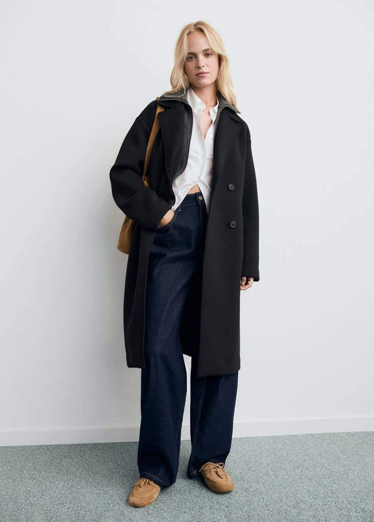 Cappotto lungo combinato