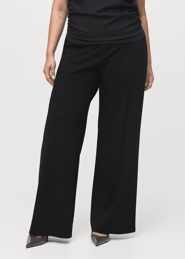 Pantalon Droit Taille Élastique