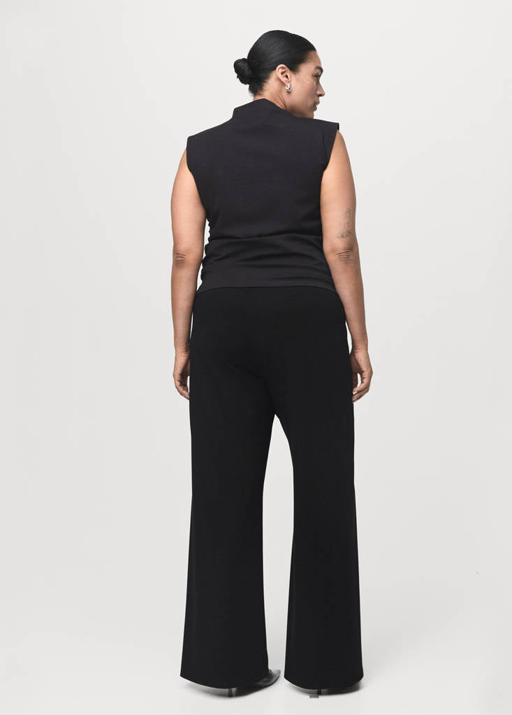 Pantalon Droit Taille Élastique