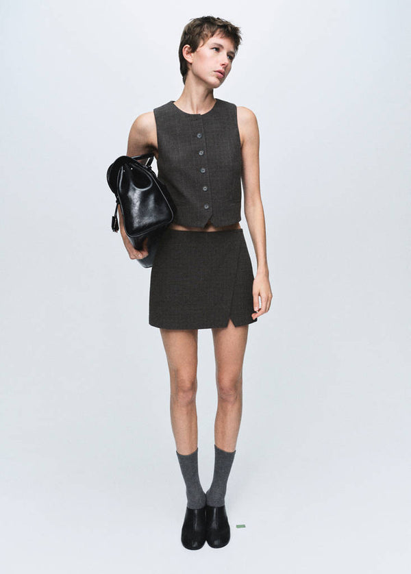 Gilet De Costume À Carreaux