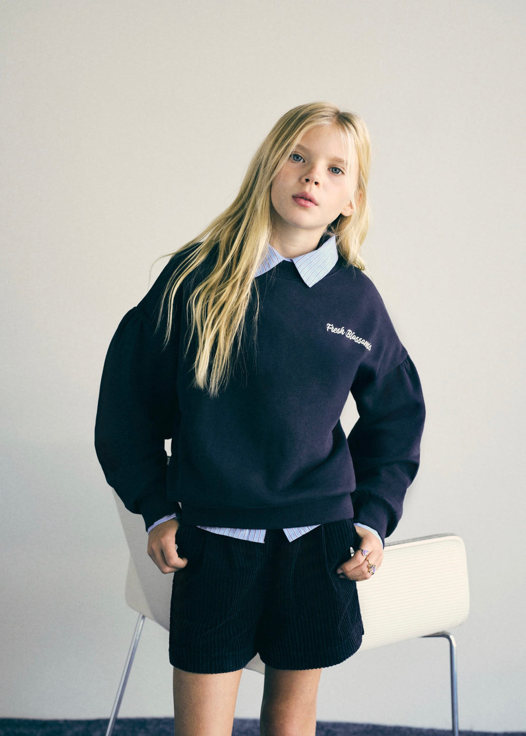 Magda Navy Blue Shorts - Girl