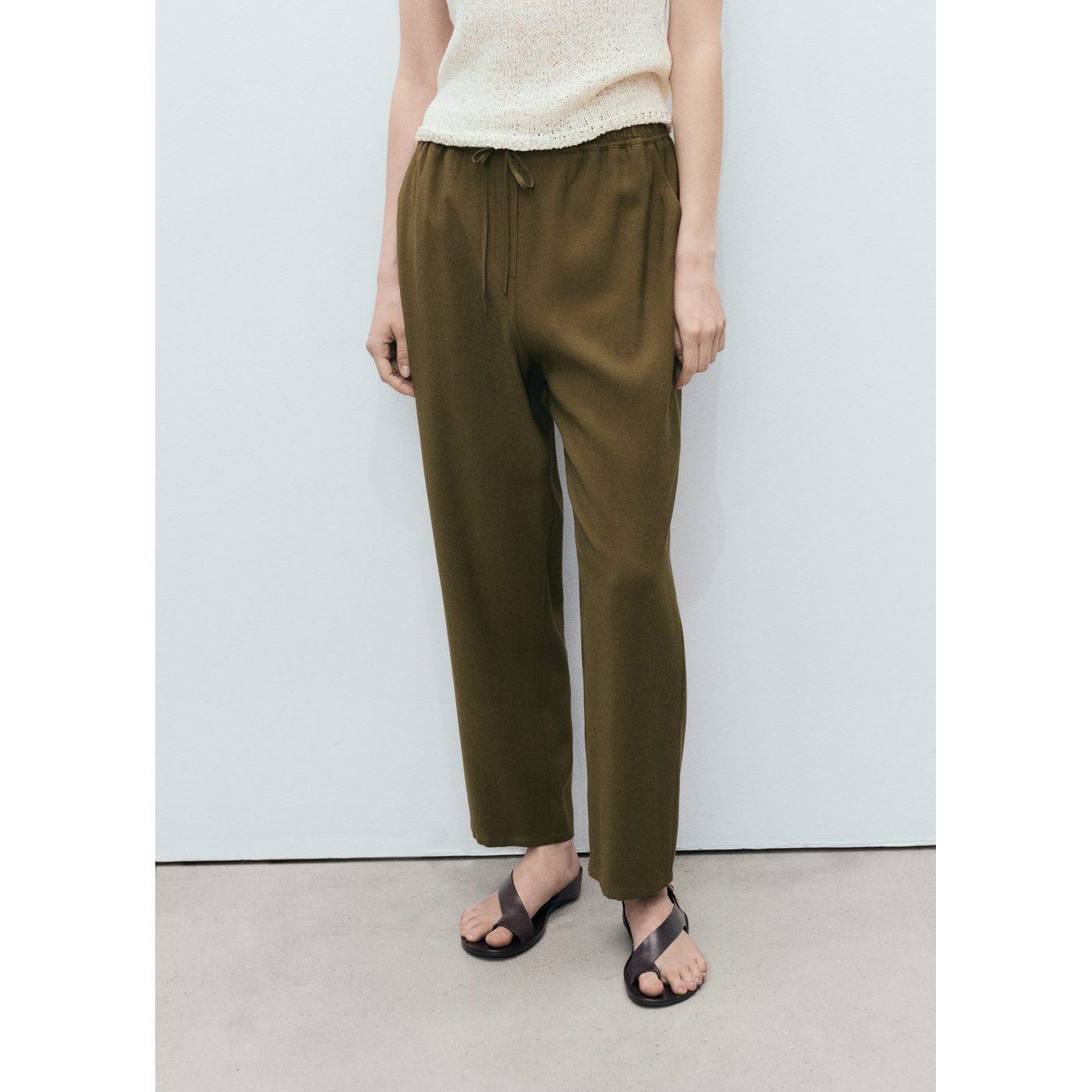 Pantalon Fluido - Kaki