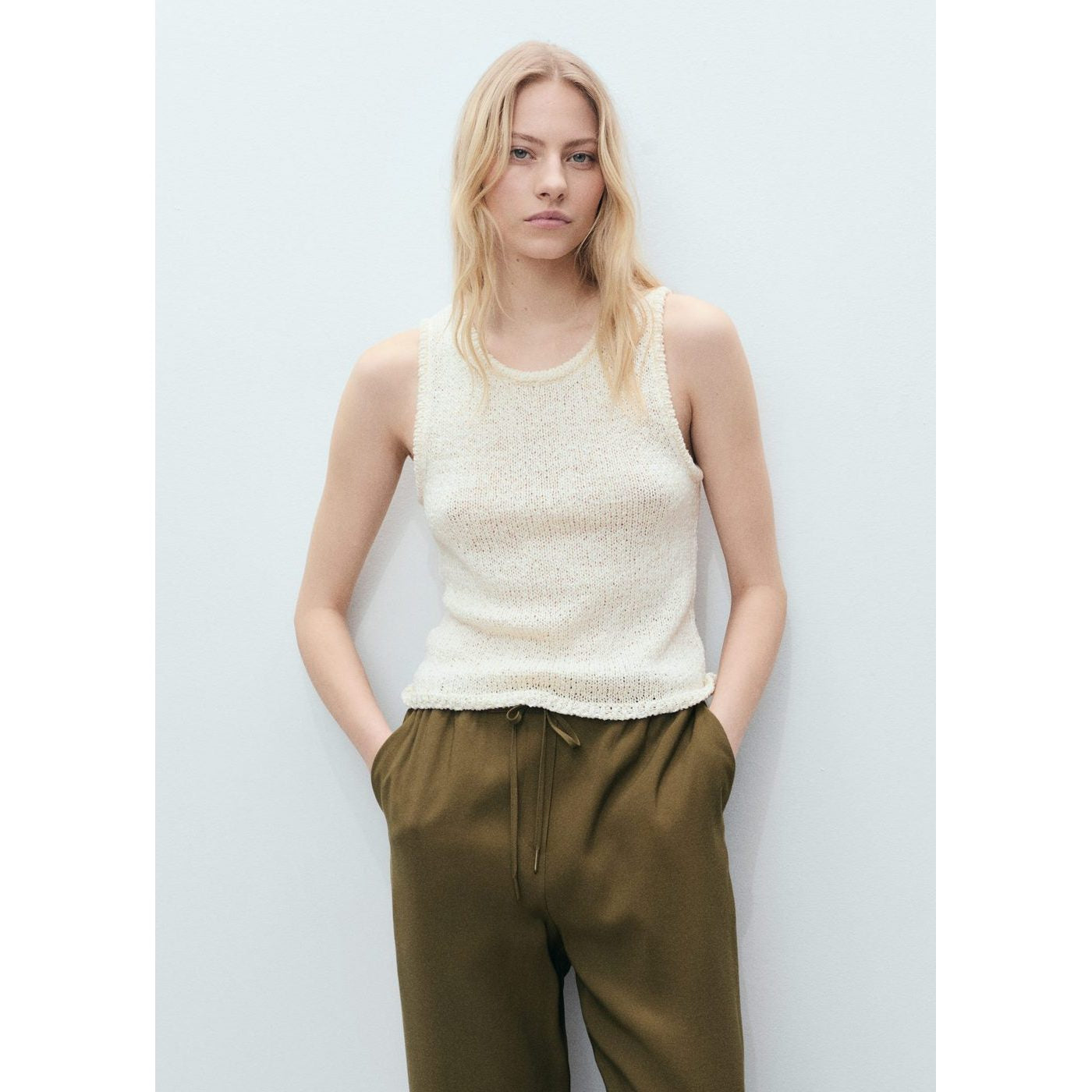 Pantalon Fluido - Kaki
