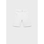 Bermuda Denim Bas Effiloché